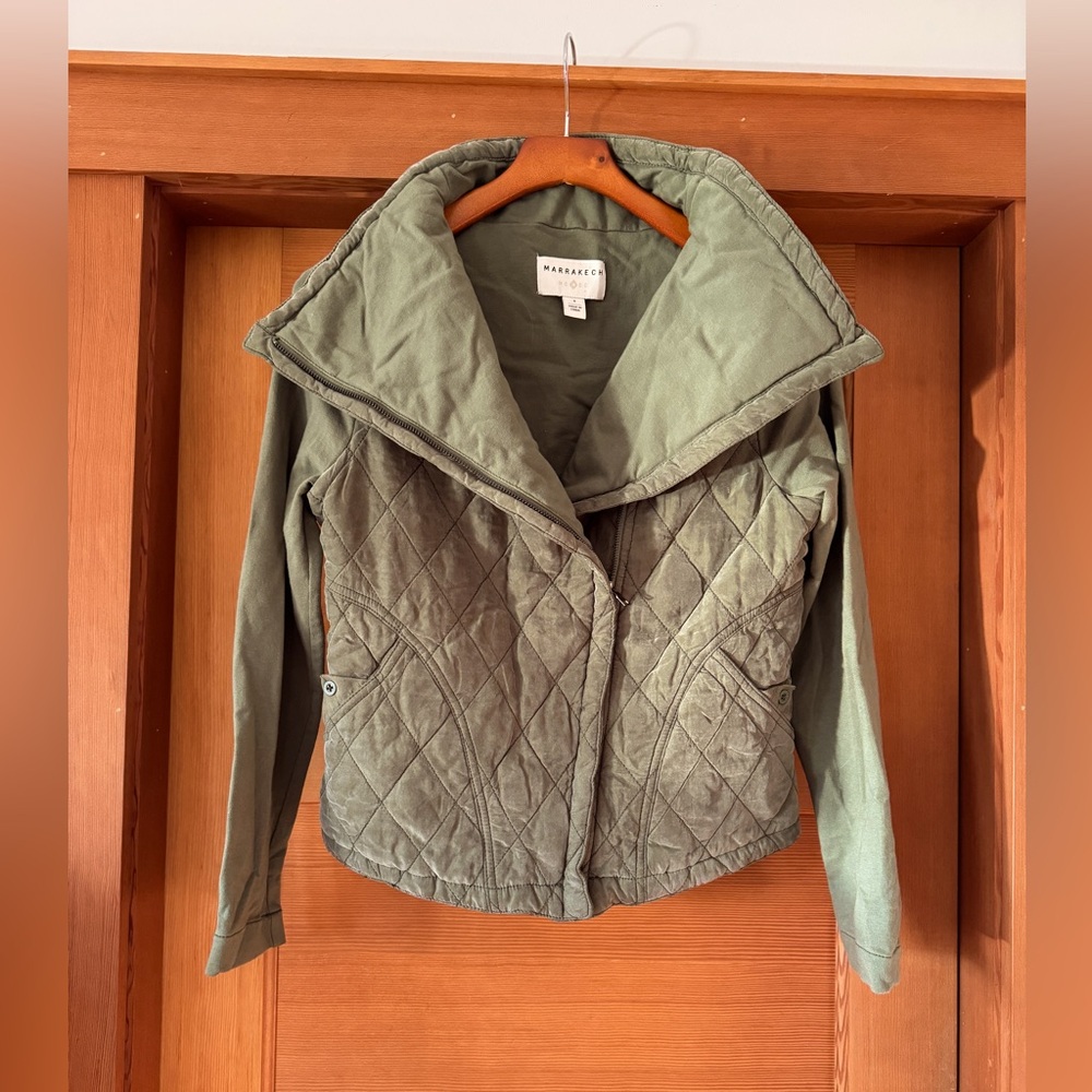 Anthropologie Marrakech Quilted Moto Jacket, NWOT, S